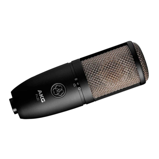 AKG P420 Bedienungsanleitung