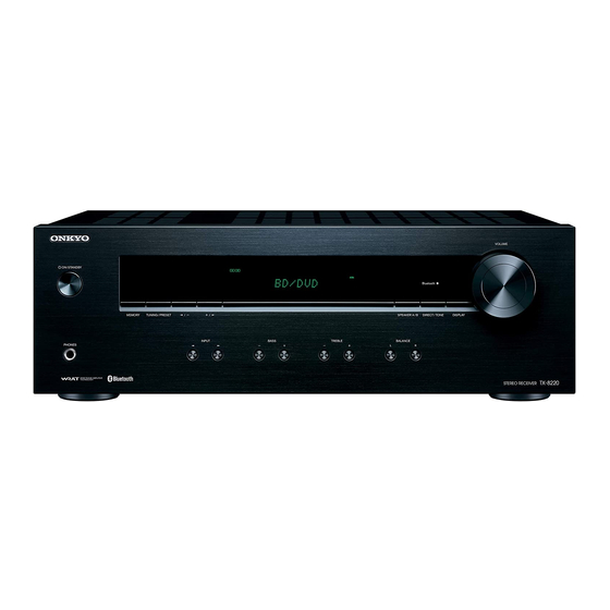 Onkyo TX-8220 Bedienungsanleitung