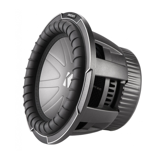 Kicker CompQ Q-CLASS CWQ10 Benutzerhandbuch