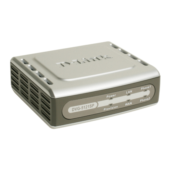 D-Link DVG-5121SP Kurzanleitung Für Die Installation