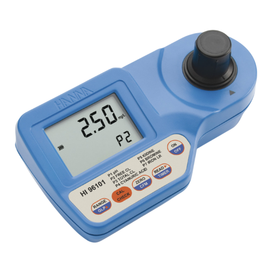Hanna Instruments HI 96101C Bedienungsanleitung
