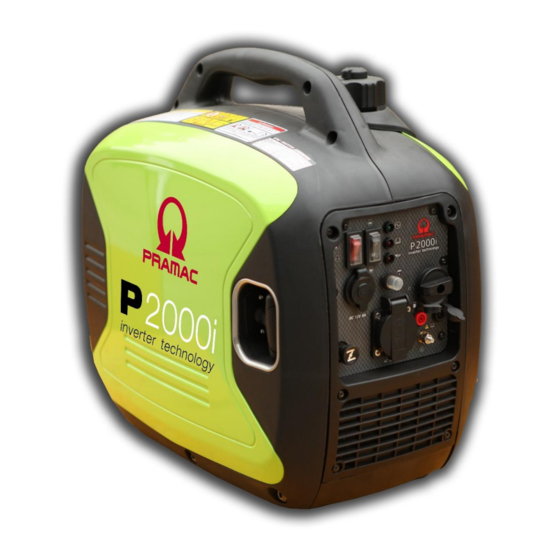 Pramac P2000i Betriebsanweisungen
