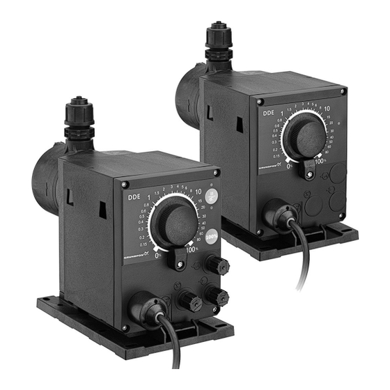 Grundfos DDE series Montage- Und Betriebsanleitung