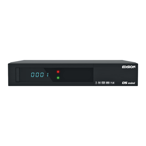 Edision OS mini - DVB/S2 Schnellstartanleitung