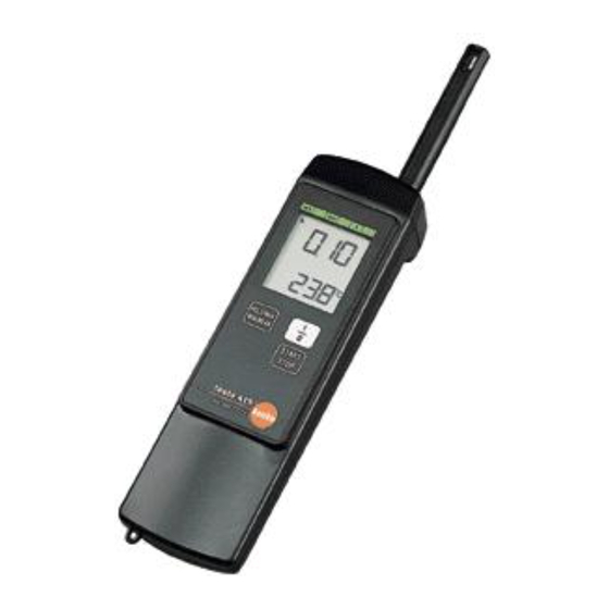 testo 425 Bedienungsanleitung