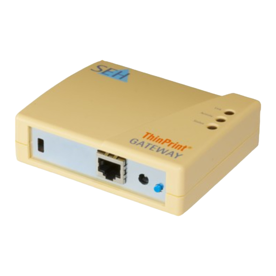 SEH ThinPrint Gateway TPG60 Handbuch