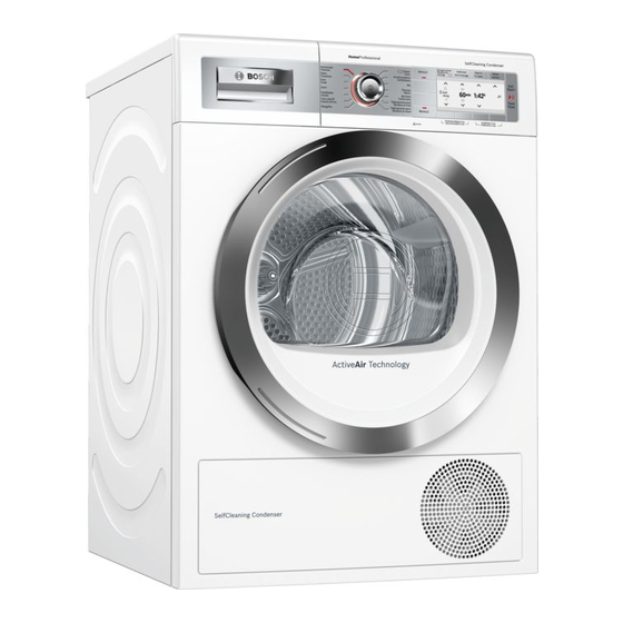 Bosch WTY87702FG Gebrauchs- Und Aufstellanleitung