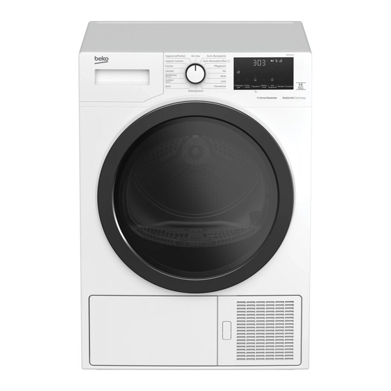 Beko DE8544RX2 Bedienungsanleitung