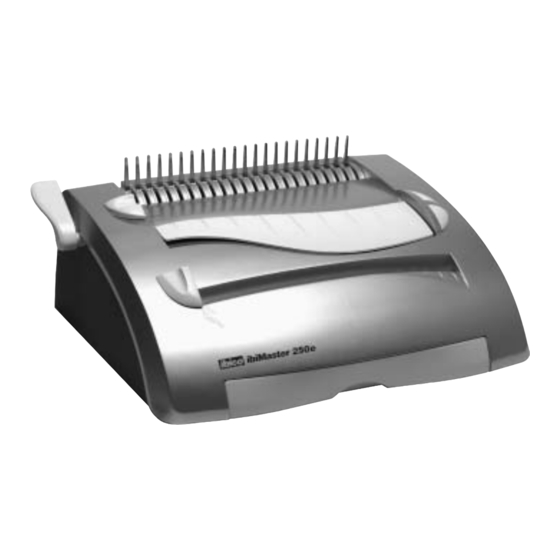 ibico ibiMaster 250e Bedienungsanleitung
