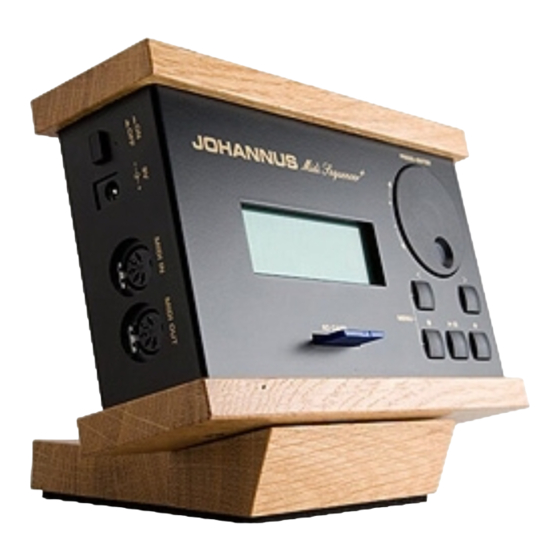 Johannus MIDI Sequencer+ Benutzerhandbuch