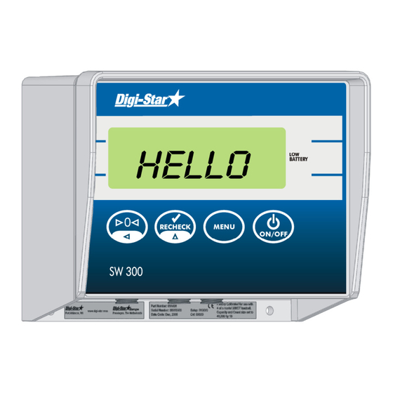 Digi-Star SW300 Bedienungsanleitung
