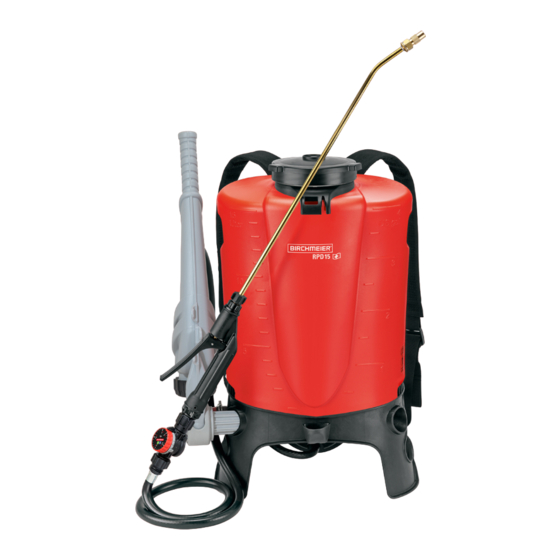 Birchmeier RPD 15 AD1 Gebrauchsanleitung