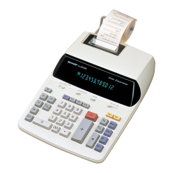 Sharp EL-2910R Bedienungsanleitung