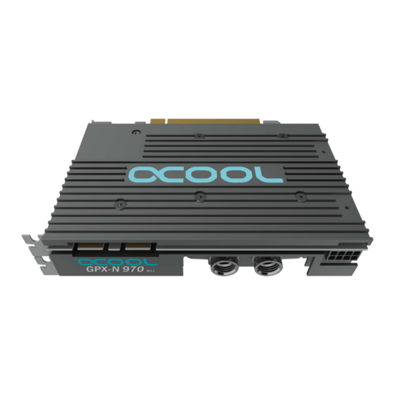 Alphacool GPX-N 970-M11 Anleitung