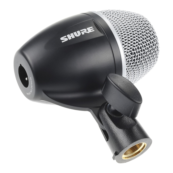 Shure PG52 Bedienungsanleitung