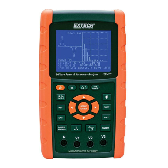 Extech Instruments PQ3470 Bedienungsanleitung