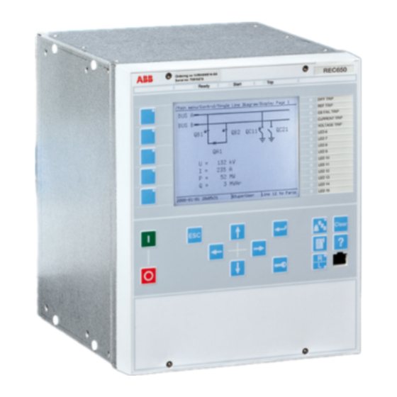 ABB Relion 650 Installationshandbuch