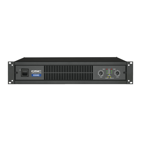 QSC CX Serie Bedienungsanleitung