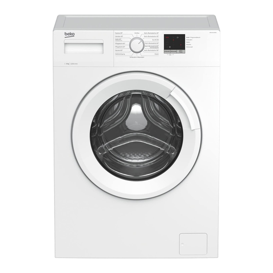 Beko WML61223NR1 Bedienungsanleitung