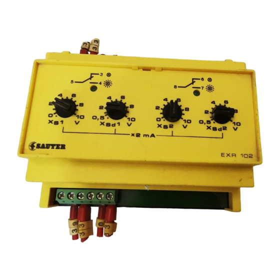 Sauter EXR 102 Montagevorschrift
