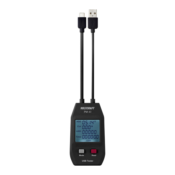 VOLTCRAFT PM-41 Bedienungsanleitung