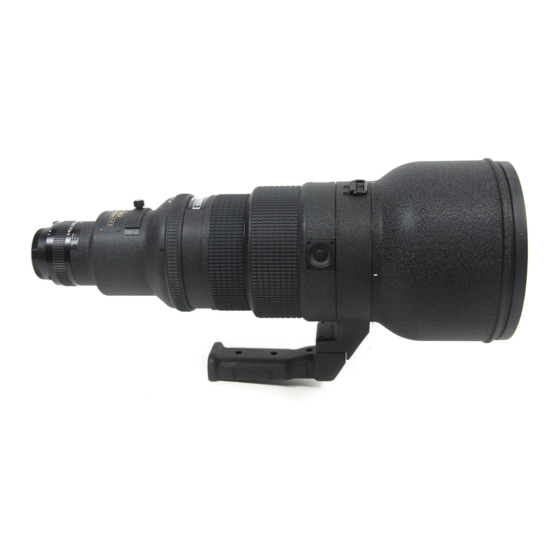 Nikon AF-I Nikkor ED 600mm f/4 D IF Gebrauchsanweisung