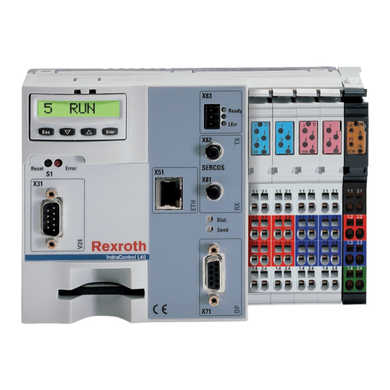Bosch Rexroth IndraControl L40 Projektierung