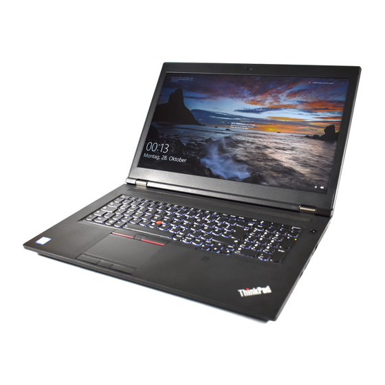 Lenovo ThinkPad P73 Einrichtungsanleitung