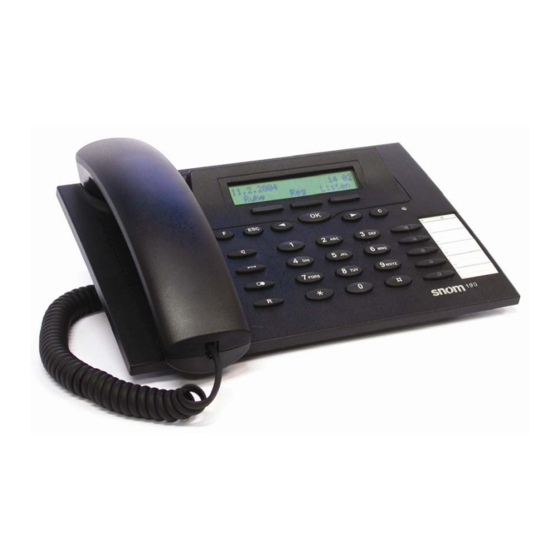Snom 190 Handbuch