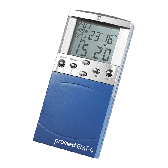 ProMed EMT-4 Gebrauchsanleitung
