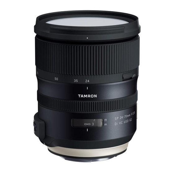 Tamron SP24-70mm F/2.8 Di VC USD Kurzanleitung