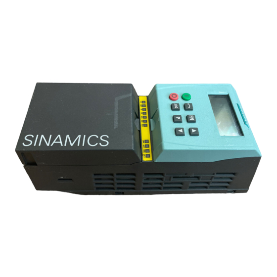 Siemens SINAMICS G120 Handbuch