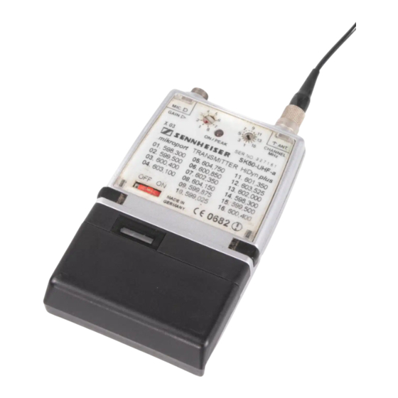 Sennheiser SK 50 UHF-A Service