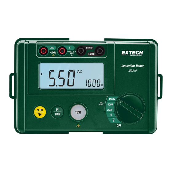 Extech Instruments MG310 Bedienungsanleitung