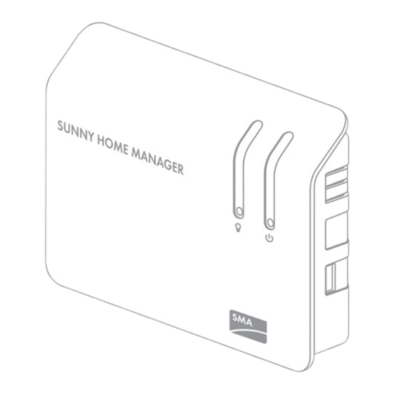 SMA Solar Technology SUNNY HOME MANAGER Bedienungsanleitung