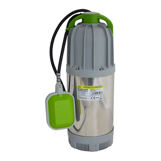 profi-pumpe REGEN-STAR SUPER 750 Bedienungsanleitung