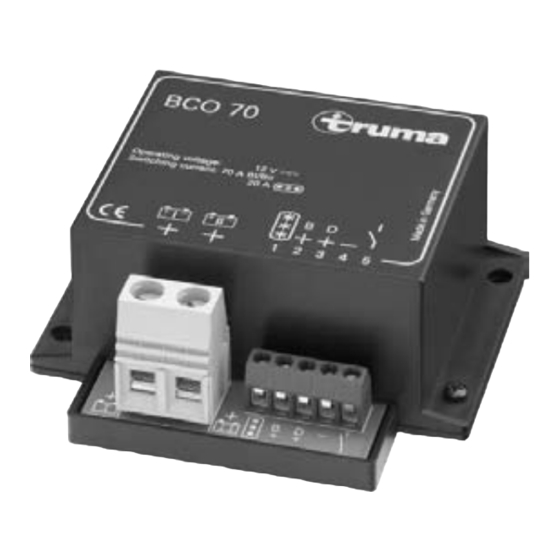 Truma BCO 70 Gebrauchsanweisung Und Einbauanweisung