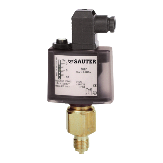 Sauter DSA1 serie Montagevorschrift