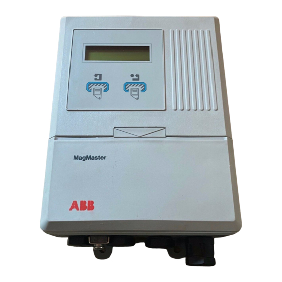 ABB MagMaster Kurzübersicht Zur Programmierung