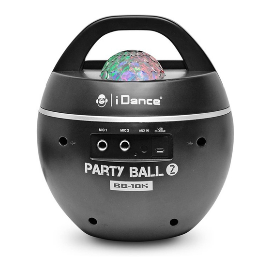 iDance PARTY BALL 2 Handbücher