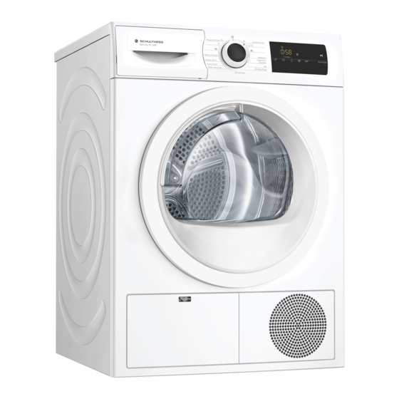 Schulthess Merker Spirit Eco WT 4821 Gebrauchs- Und Aufstellanleitung