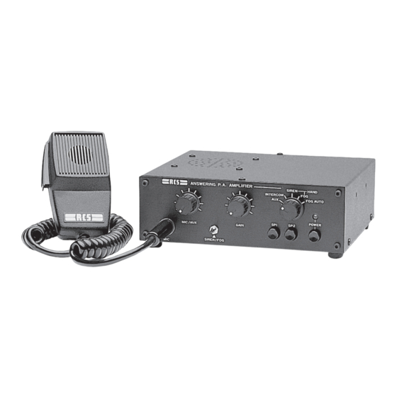 RCS AUDIO-SYSTEMS MV-030A Bedienungsanleitung