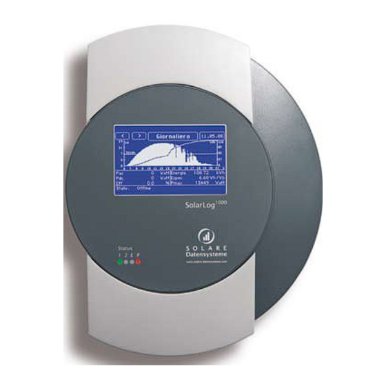 Solare Datensysteme SolarLog1000 Handbuch