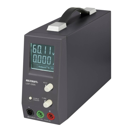 VOLTCRAFT LSP-1205 Bedienungsanleitung