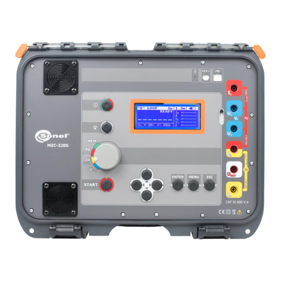 Sonel MZC-320S Bedienungsanleitung