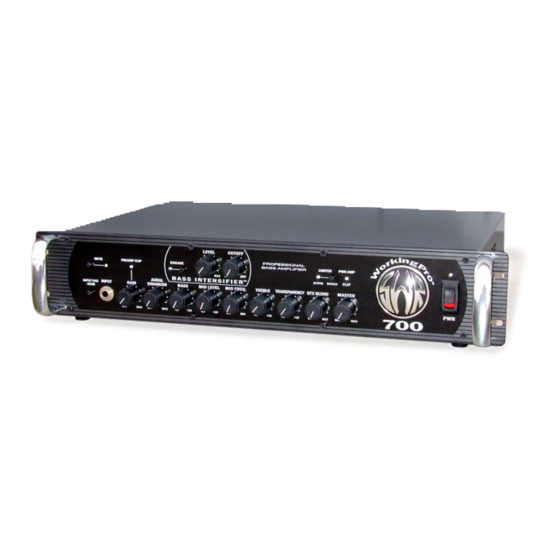 SWR WorkingPro Series Bedienungsanleitung