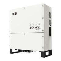 Solax X3 Series Installationsanleitung