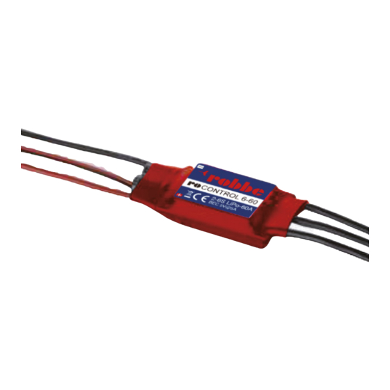 ROBBE Rocontrol Serie Bedienungsanleitung
