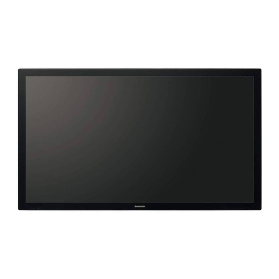 Sharp PN-60TW3 Bedienungsanleitung
