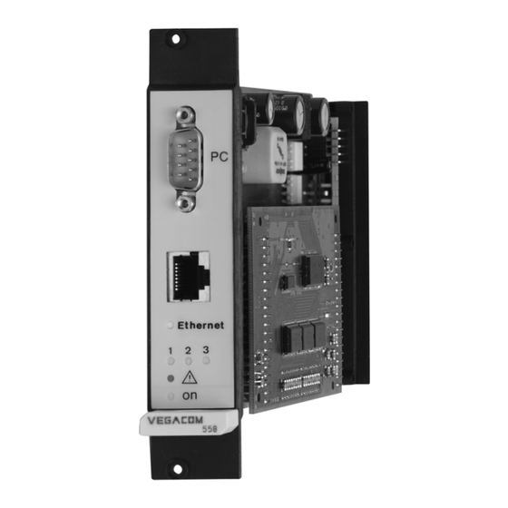 VEGA VEGACOM 558 Ethernet Betriebsanleitung